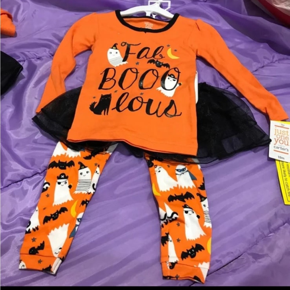 Baby girls Halloween outfit pj set New 18 months